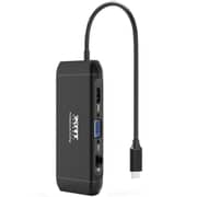 Port Type-C Travel Docking Station 100 Watt Black