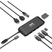 Port Type-C Travel Docking Station 100 Watt Black