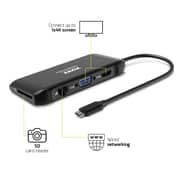 Port Type-C Travel Docking Station 100 Watt Black