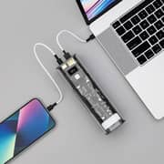 Powerology Crystalline Series Power Bank 24000mAh PD 100W - Dark Gray/Blue