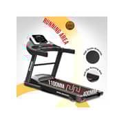Sparnod Fitness STH-1250 (3 Hp Peak) Automatic Motorised Treadmill for Home Use | Speed-12Km/Hr | Max User Weight 100 Kg | 3 Level Manual Incline | Free Installation Video Assistance