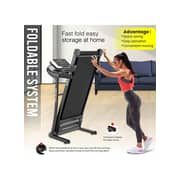 Sparnod Fitness STH-1250 (3 Hp Peak) Automatic Motorised Treadmill for Home Use | Speed-12Km/Hr | Max User Weight 100 Kg | 3 Level Manual Incline | Free Installation Video Assistance