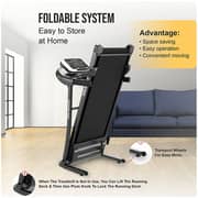 Sparnod Fitness STH-1250 (3 Hp Peak) Automatic Motorised Treadmill for Home Use | Speed-12Km/Hr | Max User Weight 100 Kg | 3 Level Manual Incline | Free Installation Video Assistance