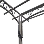 vidaXL Rose Arch Garden Arbor Steel Garden Decoration