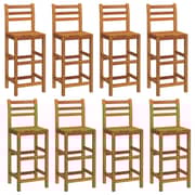 vidaXL 9 Piece Garden Bar Set Solid Wood Acacia