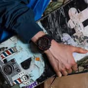 ساعة كاسيو رجالي من سلسلة G-Shock موديل GA100BNR1ADR