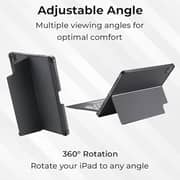 iPad Air (4th 5th Gen) And iPad Pro 11 (2018, 2020, 2021, 2022)iPad Keyboard Case Folio Combo with Detachable Backlit Keyboard Trackpad Smart Connector Arabic And English
