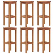vidaXL 7 Piece Garden Bar Set Solid Wood Acacia