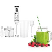 AFRA Japan Hand Blender Set, Multiple Speed Settings, Stainless Steel- AF-14600BLCR