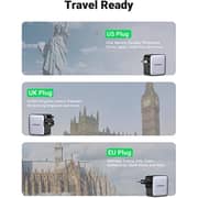 Ugreen 3 Port Travel Charger Grey