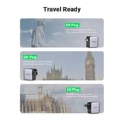 Ugreen 3 Port Travel Charger Grey
