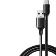 كيبل USB-C مطلي نيكل بطول متر واحد وأسود من يو جرين