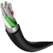 كيبل USB-C مطلي نيكل بطول متر واحد وأسود من يو جرين
