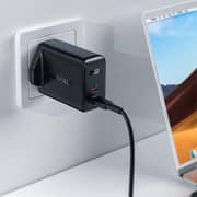 Acefast Dual USB-C Port Wall Charger 50W Black