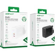 Acefast Dual USB-C Port Wall Charger 50W Black