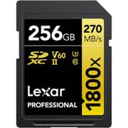 Lexar Professional 1800x GOLD Series SDXC Memory Card 256GB Gold LSD1800256G-BNNNG