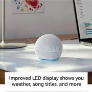 Amazon Echo Dot 5Th Generation Smart Speaker With Clock White