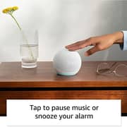 Amazon Echo Dot 5Th Generation Smart Speaker With Clock White