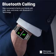 Promate Smart Watch Bluetooth 5.1 Health and Fitness Tracker- ProWatch-B18 Graphite
