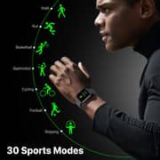 Promate Smart Watch Bluetooth 5.0 Health and Fitness Tracker- XWatch-B19 Graphite