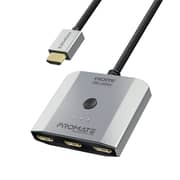Promate MediaSwitch-H3 Compact HDMI KVM Switch 0.5m Black/Grey