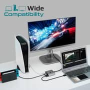 Promate MediaSwitch-H3 Compact HDMI KVM Switch 0.5m Black/Grey