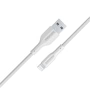 كيبل XCord-Ai من USB-A إلى Lightning متين وبقوة 10 واط وبلون أبيض من بروميت