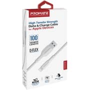 كيبل XCord-Ai من USB-A إلى Lightning متين وبقوة 10 واط وبلون أبيض من بروميت