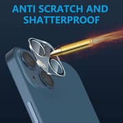 Glassology Camera Lens Protector for iPhone 14 / 14 Plus - 9H Tempered Glass, HD Clarity, Night Shot Compatible - Transparent