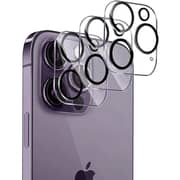 Glassology Camera Lens Protector for iPhone 14 Pro / 14 Pro Max - 9H Tempered Glass, HD Clarity, Night Shot Compatible - Transparent