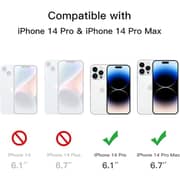Glassology Camera Lens Protector for iPhone 14 Pro / 14 Pro Max - 9H Tempered Glass, HD Clarity, Night Shot Compatible - Transparent