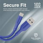 Promate XCORD USB-A to USB-C Cable 1m Navy