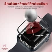 Moxedo Glass Screen Protector Ultra HD Clear Full Coverage Flexible Protector Compatible for iWatch Series 7 (45mm)
