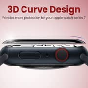 Moxedo Glass Screen Protector Ultra HD Clear Full Coverage Flexible Protector Compatible for iWatch Series 7 (45mm)