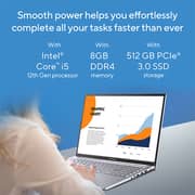 Asus Vivobook 16 X1605ZA-MB225W Laptop - Core I5 3.3GHz BGB 512GB Win11 16inch WUXGA Silver English/Arabic Keyboard