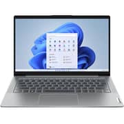 لابتوب لينوفو أيدياباد 5 14IAL7 بمعالج كور i7 الجيل الثاني عشر بتردد 3.5 جيجاهرتز وذاكرة 16 جيجا وسعة تخزين 512 جيجا وذاكرة رسوميات 2 جيجا ونظام تشغيل ويندوز 11 وشاشة FHD مقاس 14 بوصة وبلون رمادي ولوحة مفاتيح إنجليزية/ عربية