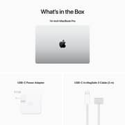Apple MacBook Pro 14-inch (2023) - Apple M2 Chip Pro / 16GB RAM / 1TB SSD / 19‑core GPU / macOS Ventura / English & Arabic Keyboard / Silver / Middle East Version - [MPHJ3AB/A]