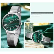 Curren CRN9076-SLVR/GREEN-Retro design & leisurely light weight