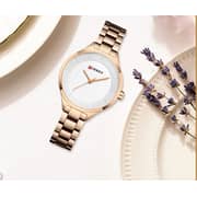 Curren CRN9015-RG/WHT-Sophistication with effortless glamour