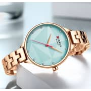 Curren CRN9047-RG/TURQO-Elegant and charming dial