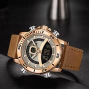 Naviforce NF9181L-BRWN/RG- Glazier Men's Waterproof Watch