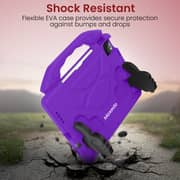 Moxedo Shockproof Protective Case Cover Lightweight Convertible Handle Kickstand for Kids with Pencil Holder Compatible for iPad Pro 11 inch (2018 / 2020 / 2021) / iPad Air4 10.9-inch 2020 (Purple)