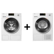 Miele Front Load Washer 8 kg WWD660WCS + Dryer 8 kg TWD260
