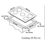 Simfer Built In Vitro Ceramic 5 Zone Hob SMF9065BHVC