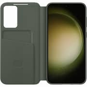 Samsung Smart View Wallet Case Green Galaxy S23 Plus