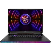 MSI Raider GE78 (2023) Gaming Laptop - 13th Gen / Intel Core i9-13950HX / 17inch / 32GB RAM / 2TB SSD / 12GB NVIDIA GeForce RTX 4080 Graphics / Windows 11 Home / English & Arabic Keyboard / Black / Middle East Version - [Raider GE78 HX 13V]