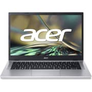 Acer Aspire 3 (2022) Laptop - AMD Ryzen 5-7520U / 14inch FHD / 8GB RAM / 512GB SSD / Shared / Windows 11 Home / English & Arabic Keyboard / Pure Silver / Middle East Version - [A314-23P-R8GJ]