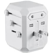 Zoook 3USB Ports/ 1Type C Multi-Regional Travel Adapter White
