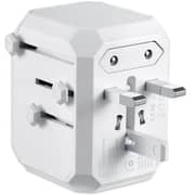 Zoook 3USB Ports/ 1Type C Multi-Regional Travel Adapter White