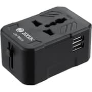Zoook Multi-Regional Travel Adapter/2USB Ports Black